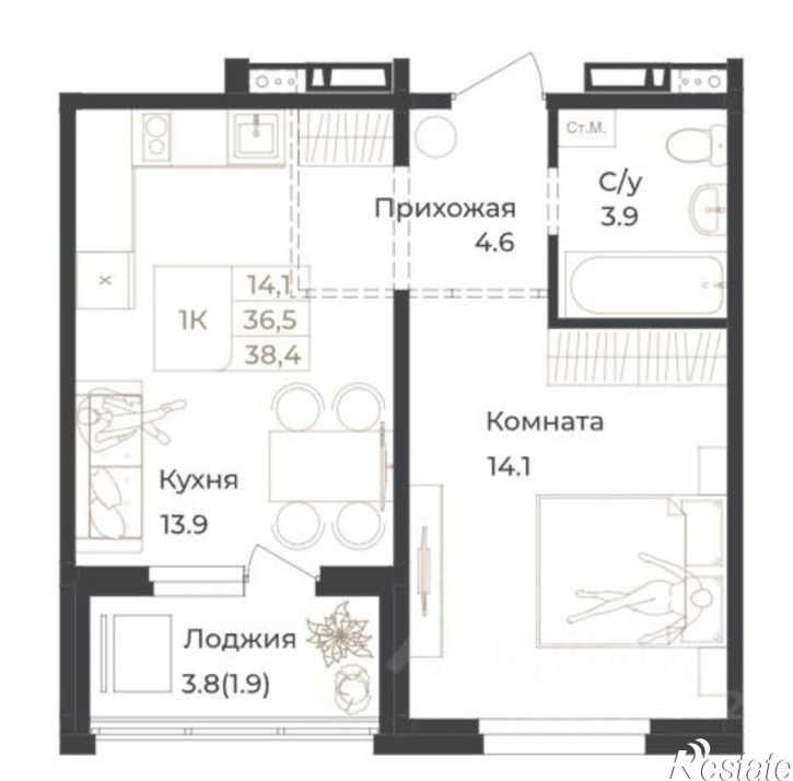 1-комн квартира Горно-Алтайск