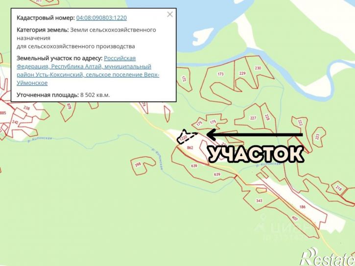 Земельный участок Усть-Коксинский район