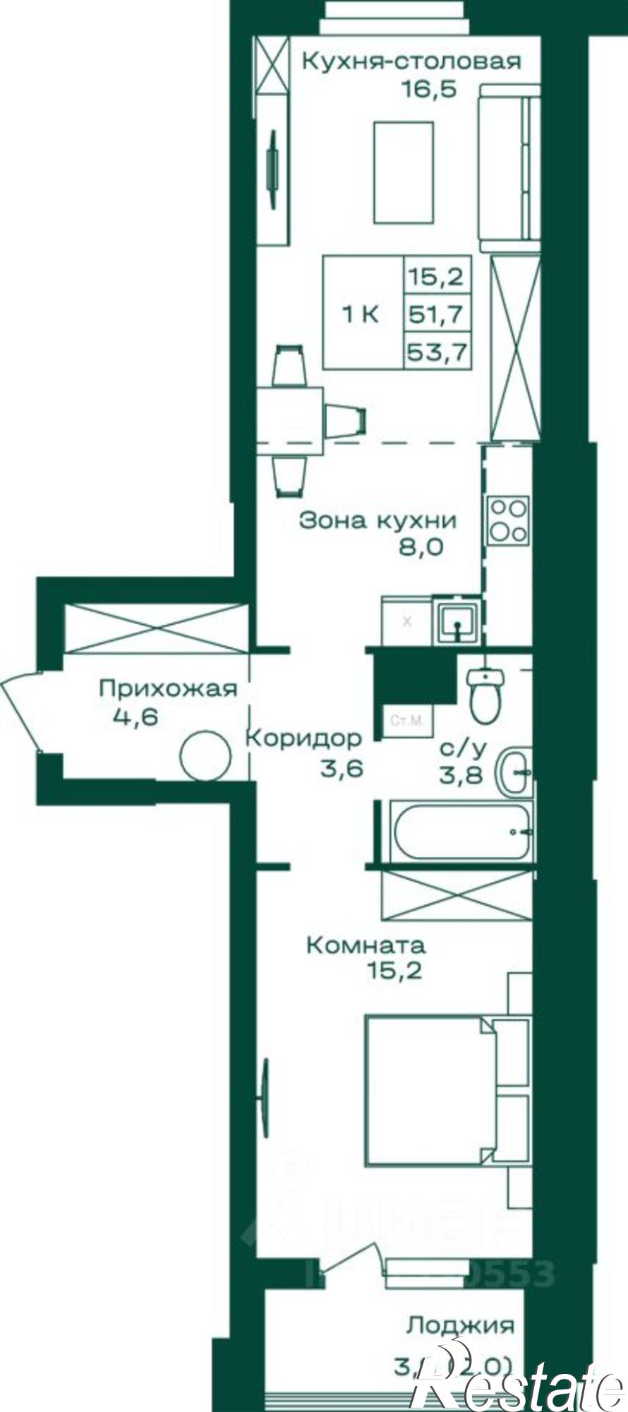 Купить квартиру за 9 719 700 рублей на ул Алтайская, 2