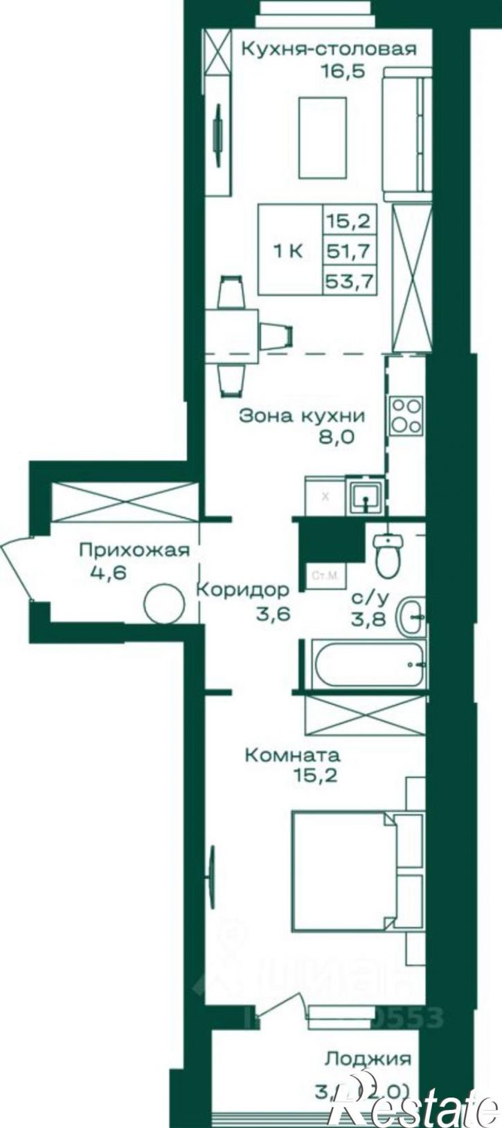 1-комн квартира в новом доме ул Алтайская, 2,  д. 2