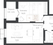 1-комн, 50 кв м, этаж 5/8 Майминский район, село Майма