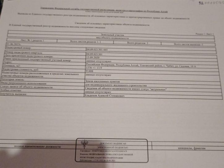 Земельный участок ул Садовая, д. 10а