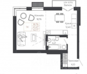 1-комн, 42 кв м, этаж 6/7 Майминский район, село Майма